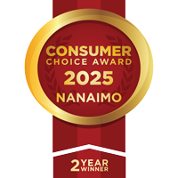 Consumer Choice Award 2025 badge for Nanaimo - 2-year winner